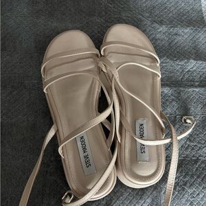 Steve Madden Beige Strappy Sandals